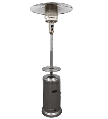 AZ Patio Heaters Tall Stainless Steel Hammered Patio Heater With Table